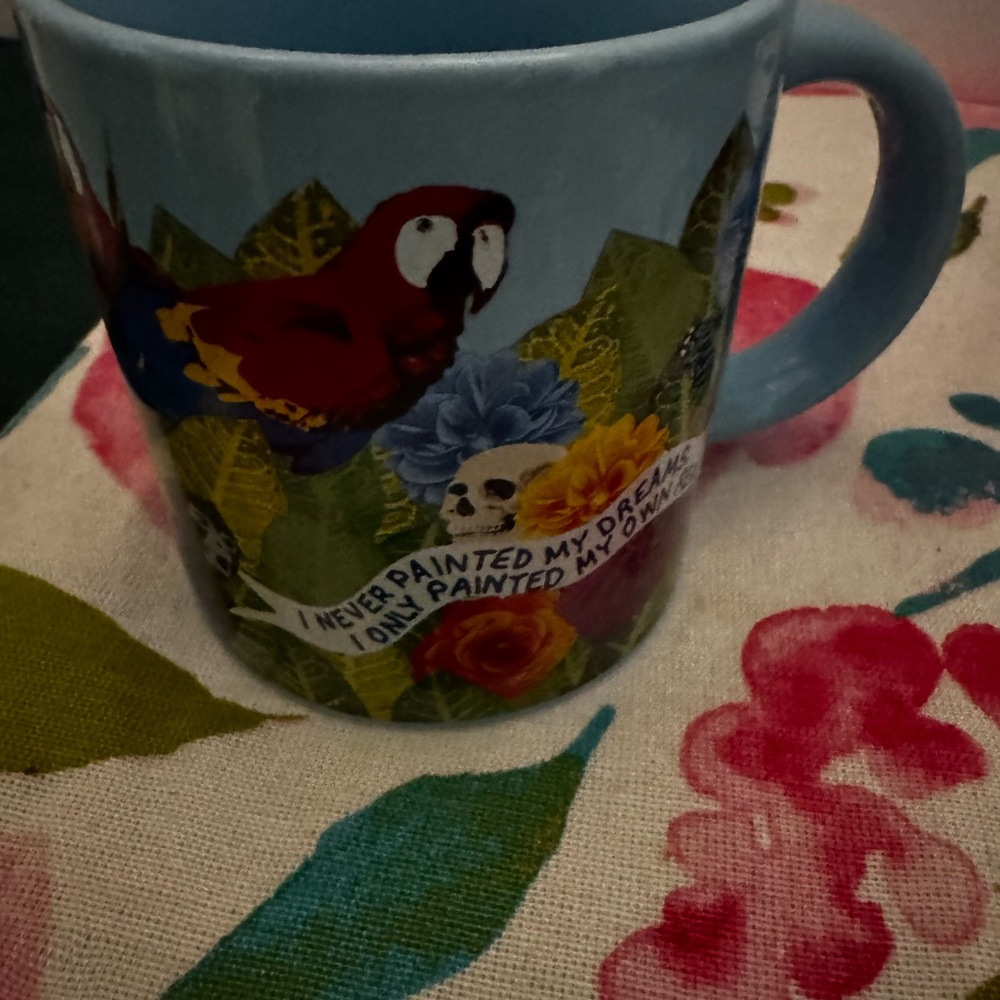 Unemployed Philosopher’s Frida Kahlo Coffee Mug “Frida Dreams” With Monkeys - Picture 3 of 7